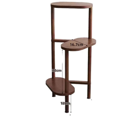 Solid Wood Plant Stand - Elegant 3-Tier Organizer for Greenery