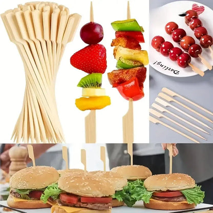 Disposable Bamboo Skewers – Easy BBQ Tools for Parties