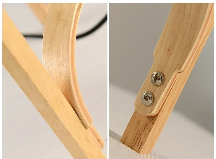 현대적인 대나무 플로어 램프 – 가정용 세련된 LED 조명