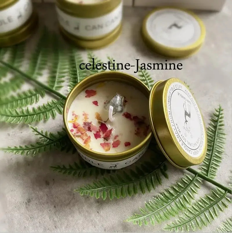 持久耐用的水晶大豆蜡烛 |宁静的家居装饰